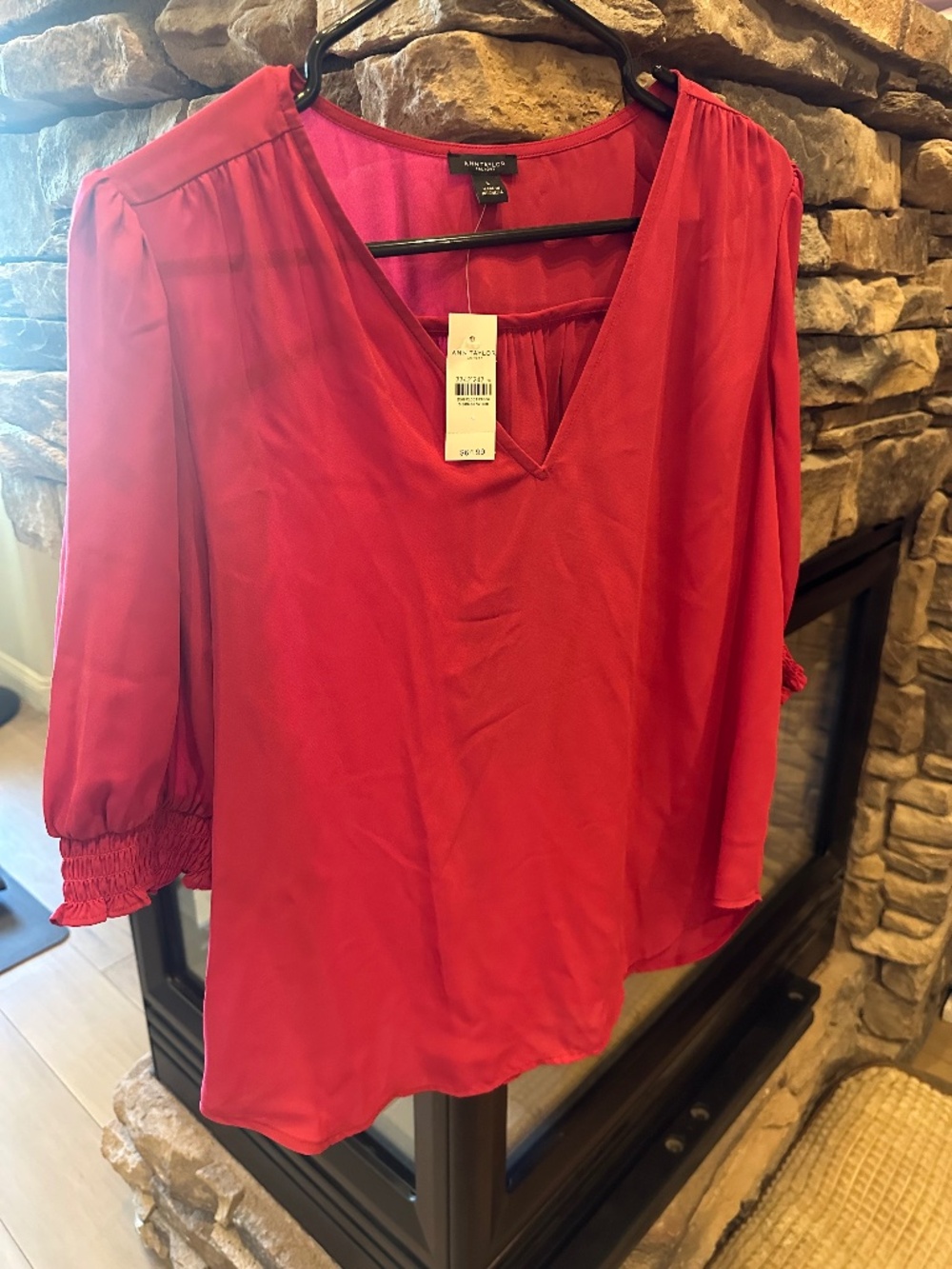 Ann Taylor Short Sleeve Shirt